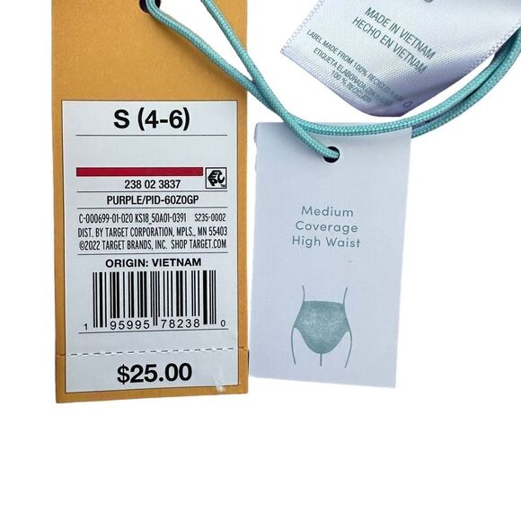 Kona Sol ~ Women’s Bikini Bottom ~ size S (4-6) ~ Medium Coverage ~ High Waist - Picture 4 of 5